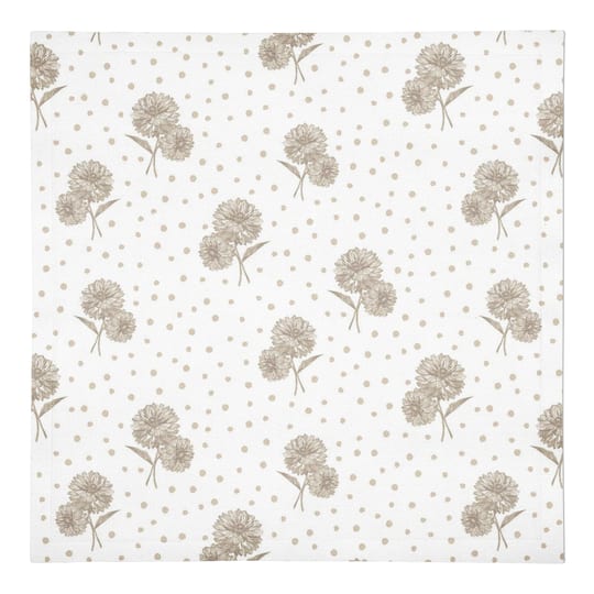 Floral Dots Cotton Twill Napkin